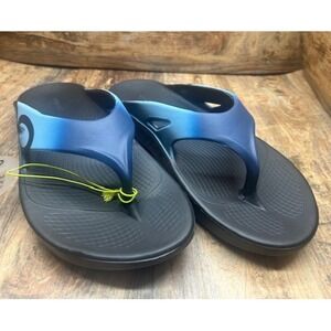 OOFOS Ooriginal Sport Flip Flop Sandals Azul Blue NWT - Size M11/W13